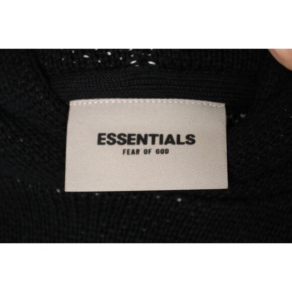 Essentials Fear Of God Mens XS Black Knit Hoodie NEW R1666 - Picture 4 of 10